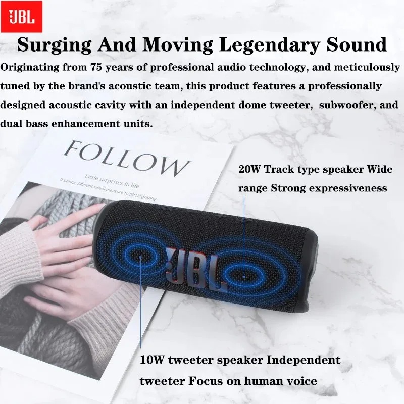 مكبر صوت لاسلكي خارجي JBL Flip - مراجعة Jbl Speaker Flip 6 وسعره